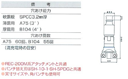 マクセルイズミ（泉精器製作所）パンチャ 200AT-9PD 200AT9PD かんだ！